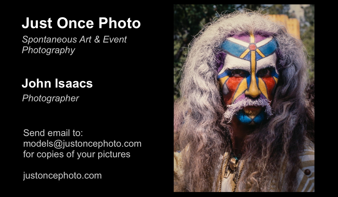 Just Once Photo Business Card